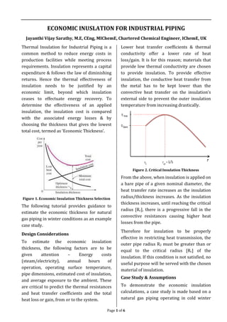 ECONOMIC INSULATION FOR INDUSTRIAL PIPING | PDF
