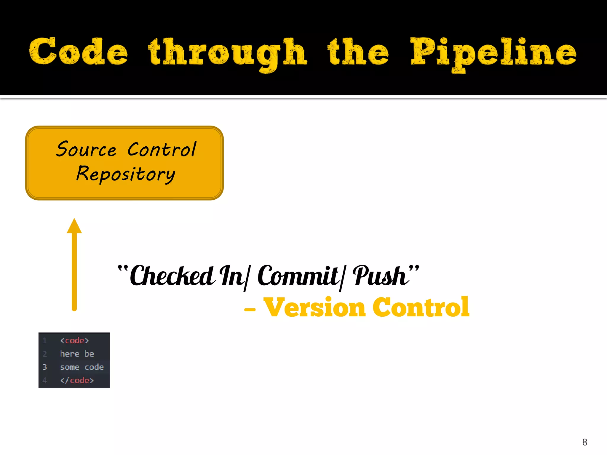 Source Control
Repository
–
8
 