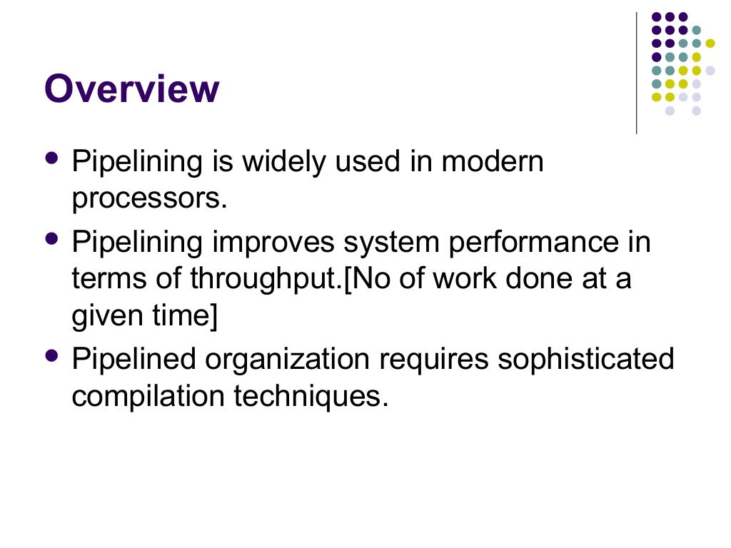 Pipelining in computer architecture