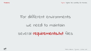 Pipenv python dev workflow for humans | PDF