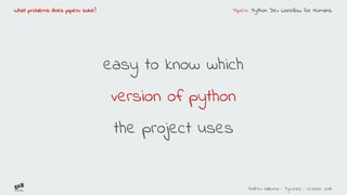 Pipenv python dev workflow for humans | PDF