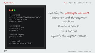 Pipenv python dev workflow for humans | PDF