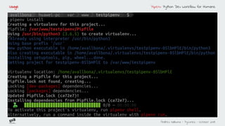 Pipenv python dev workflow for humans | PDF