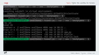 Pipenv python dev workflow for humans | PDF
