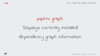 Pipenv python dev workflow for humans | PDF