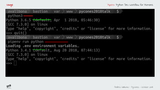 Pipenv python dev workflow for humans | PDF