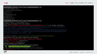 Pipenv python dev workflow for humans | PDF