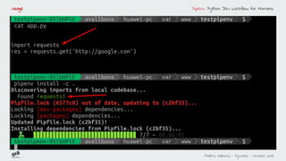 Pipenv python dev workflow for humans | PDF