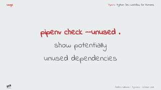 Pipenv python dev workflow for humans | PDF