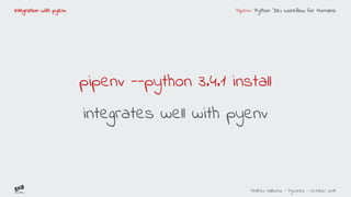 Pipenv python dev workflow for humans | PDF