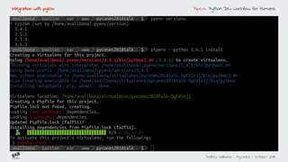 Pipenv python dev workflow for humans | PDF