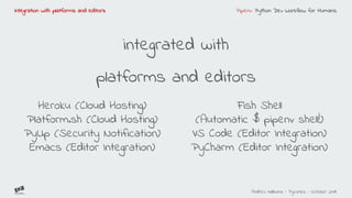 Pipenv python dev workflow for humans | PDF