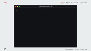 Pipenv python dev workflow for humans | PDF