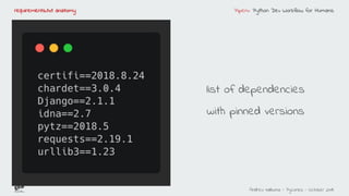Pipenv python dev workflow for humans | PDF
