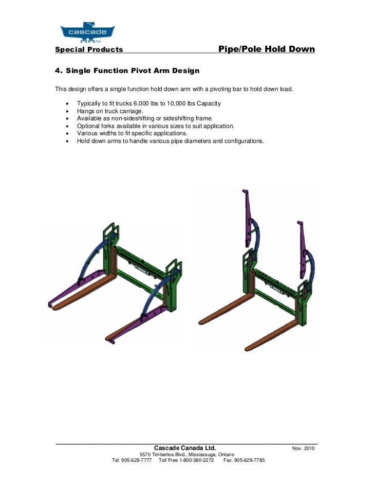 Pipe Pole Hold Down Attachments