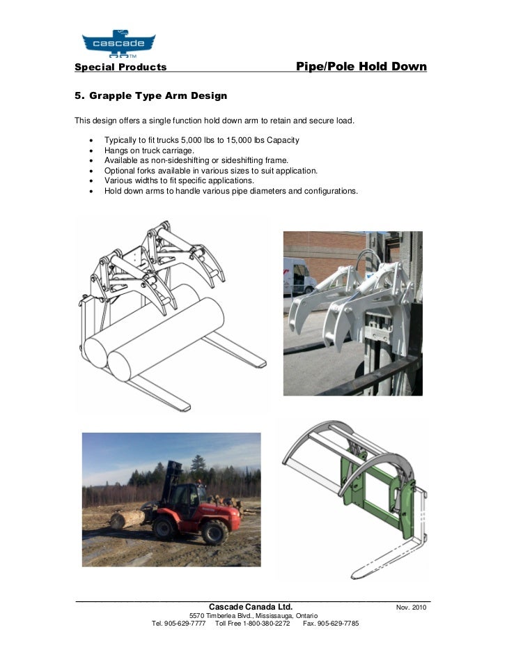 Pipe Pole Hold Down Attachments
