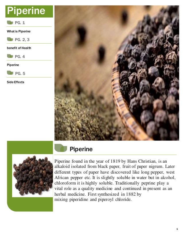 Top Benefits And Side Effect Of Piperine