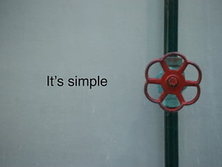 Itʼs simple
 