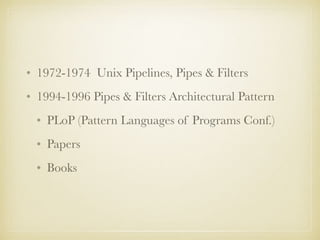 Pipes & Filters Architectural Pattern | PDF