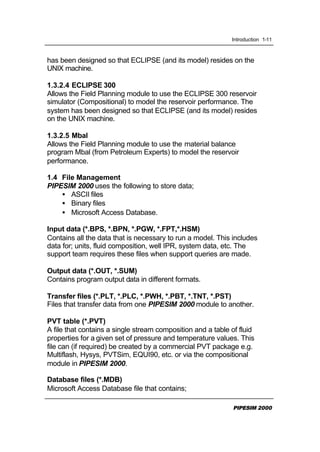 Pipesim 2000 user guide | PDF