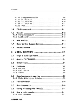 Pipesim 2000 user guide | PDF