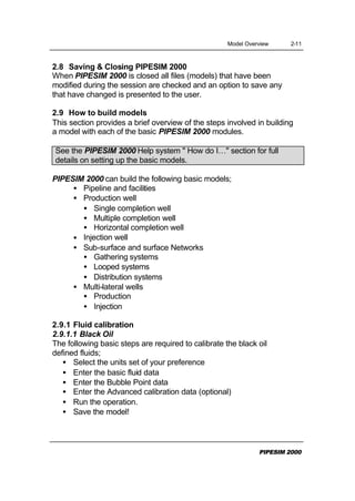 Pipesim 2000 user guide | PDF