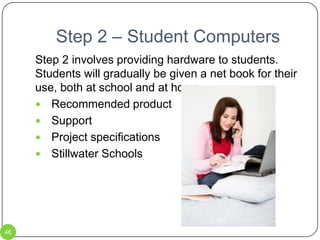Step 1 – Sample Voice ThreadHere is an example of a simple Voice Thread that a district could use to gather information:http://voicethread.com/share/698826/TECHNOLOGY in the CLASSROOM37