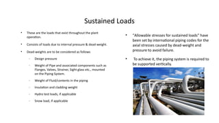 Various Load Cases In Pipe Stress Analysis | PDF