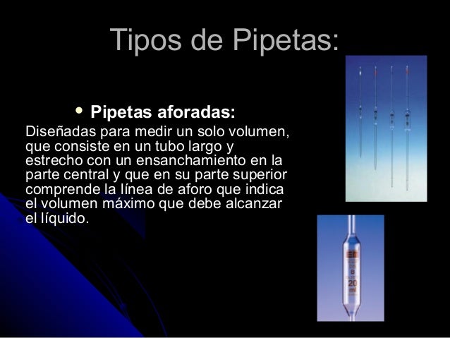 Tipos de Pipetas