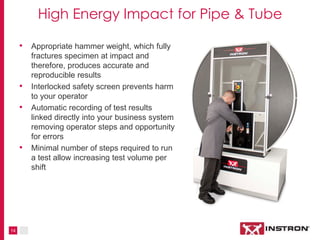14
High-Energy Impact for Pipe & Tube
NEW IMAGE
Showing advantages…
Chiller
Screen info
• Appropriate hammer weight, which...