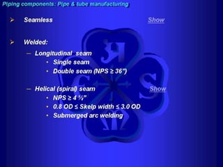 Piping - training course