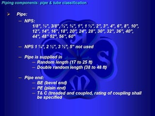 Piping - training course
