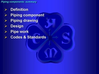 Piping - training course