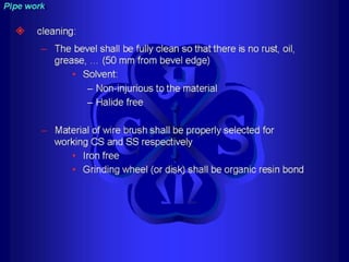 Piping - training course