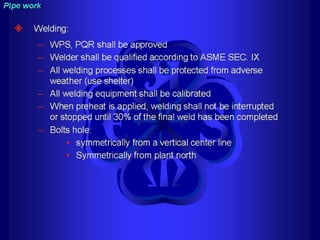 Piping - training course
