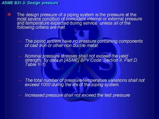 Piping - training course