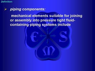 Piping - training course