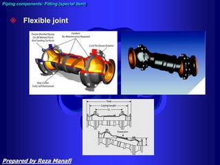 Piping components: Fitting (special item)
 Flexible joint
Prepared by Reza Manafi
 
