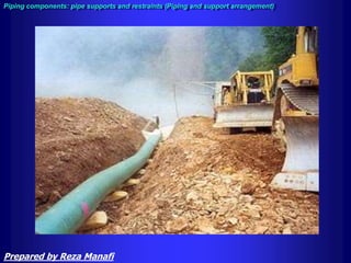 Piping components: pipe supports and restraints (Piping and support arrangement)
Prepared by Reza Manafi
 