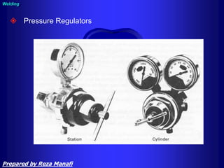  Pressure Regulators
Welding
Prepared by Reza Manafi
 
