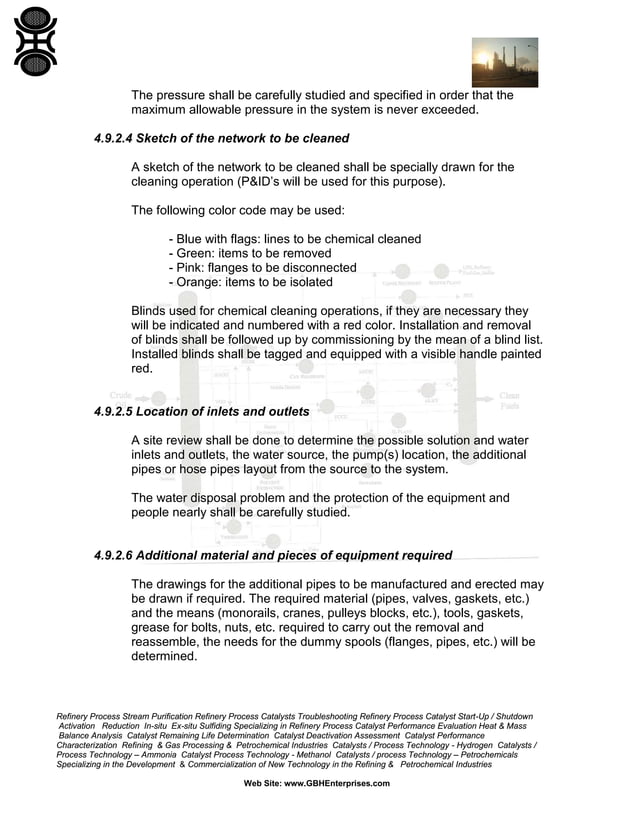 Piping and Vessels Flushing and Cleaning Procedure