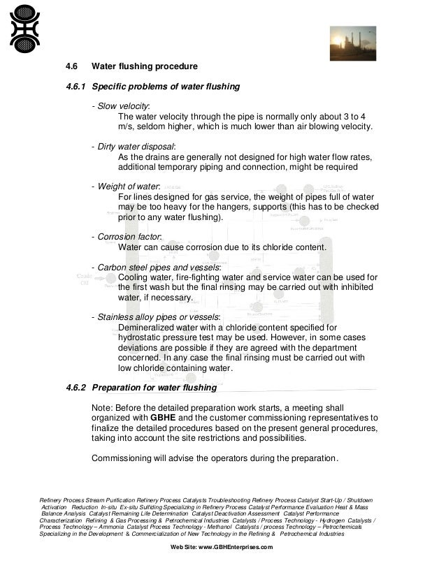 Piping and Vessels Flushing and Cleaning Procedure