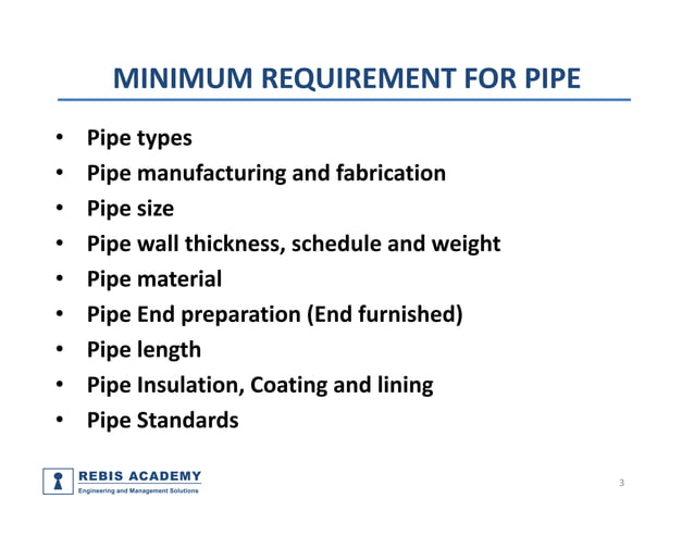 Piping components, materials, codes and standards part 1- pipe | PDF