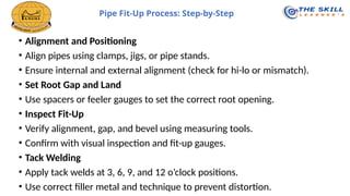 Pipe Alignment Method PIPING ENGINEERING EXECUTION TRAINING PPT | PPTX