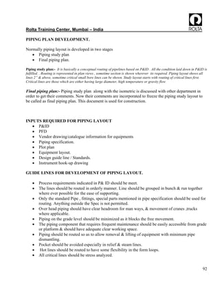 Piping Rack Training Course Drawing.pdf Piping engineering guide | PDF