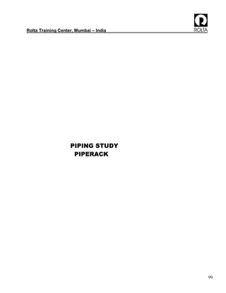 Piping Rack Training Course Drawing.pdf Piping engineering guide | PDF