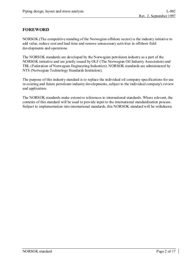 NORSOK P 002 PDF DOWNLOAD NORSOK P 002 PDF DOWNLOAD