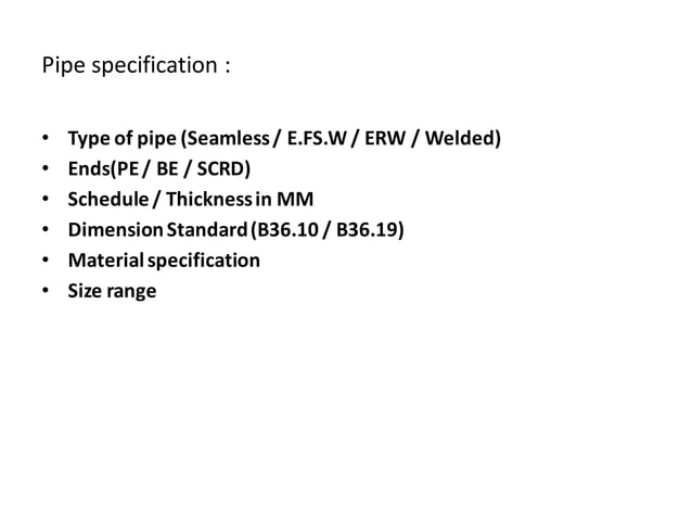 Piping Material Specification | PDF