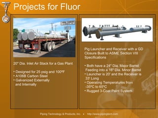 Fluor Project Controls Piping tech general-fluor | PPT