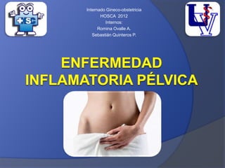 Internado Gineco-obstetricia
       HOSCA 2012
         Internos:
      Romina Ovalle A.
   Sebastián Quinteros P.
 